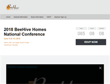 Tablet Screenshot of beehiveconference.com